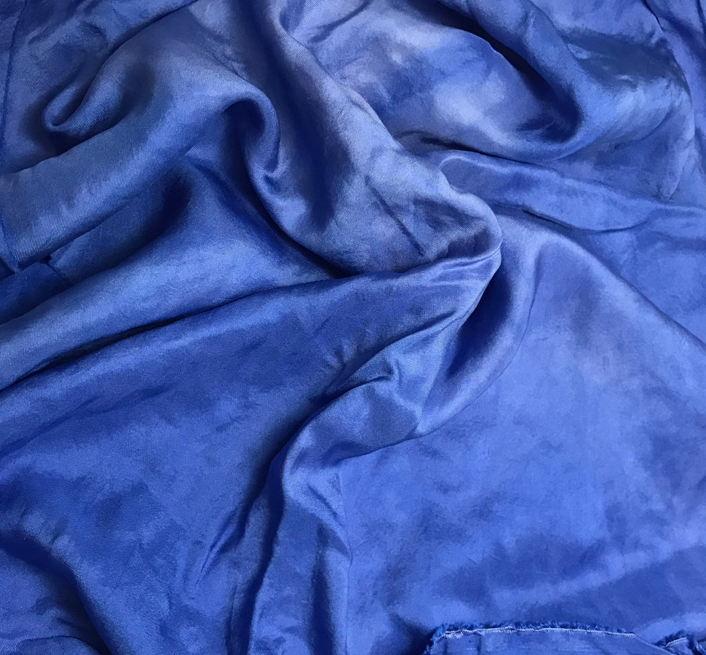 Royal Blue - Hand Dyed Silk Twill