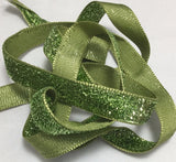 French Lurex Metallic Velvet Ribbon (13mm/ 1/2" wide) (9 Colors to choose from)