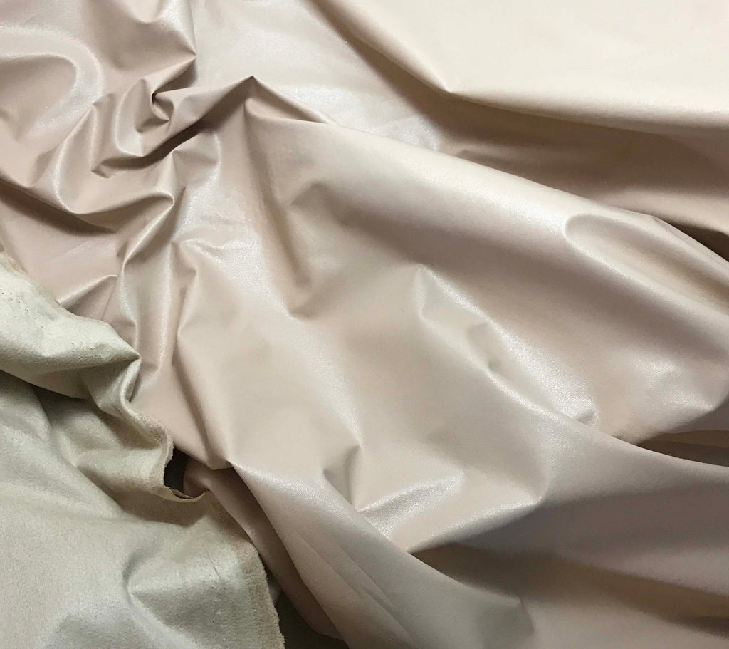 Beige - Faux Leather Fabric