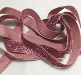 French Lurex Metallic Velvet Ribbon (13mm/ 1/2" wide) (9 Colors to choose from)