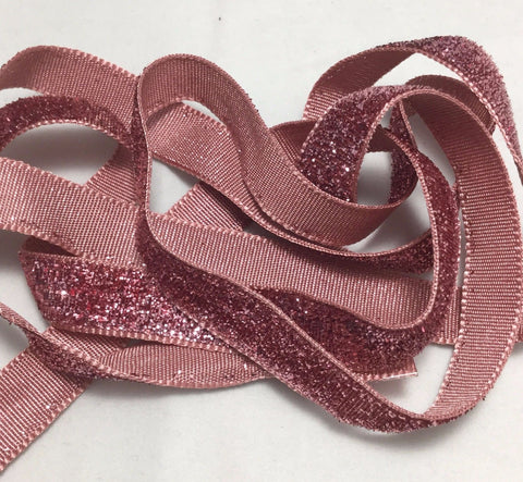 French Lurex Metallic Velvet Ribbon (13mm/ 1/2 wide) (9 Colors to cho –  Prism Fabrics & Crafts