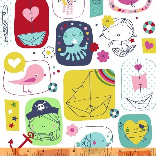 Windham - Whistler - Ahoy Matey - Cotton Quilting Fabric