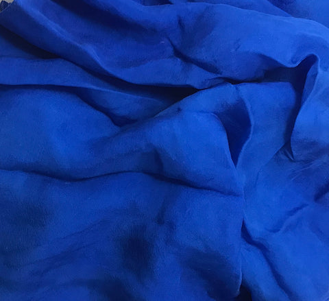 Sapphire Blue - Hand Dyed Soft Silk Organza
