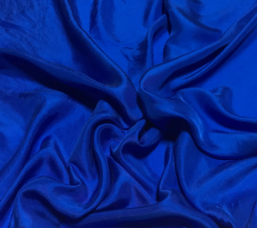 Sapphire Blue - Hand Dyed Silk Twill