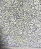 Ivory Baroque Floral - Schiffli Lace Fabric