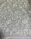 Ivory Floral - Schiffli Lace Fabric