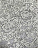 Ivory Leafy Floral - Schiffli Lace Fabric