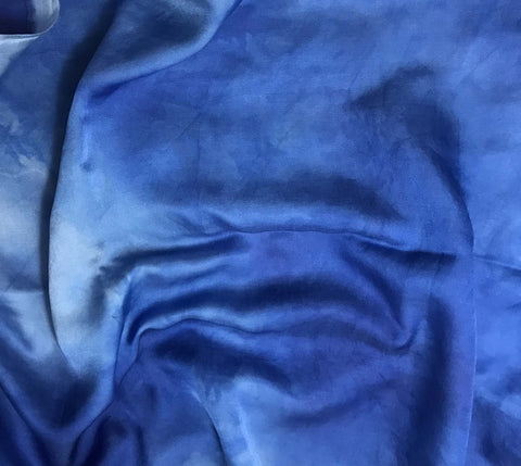 Sky Blue - Hand Dyed Silk/Cotton Sateen