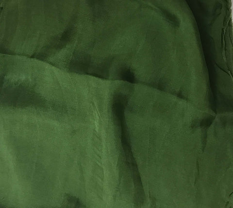 Spinach Green - Hand Dyed Soft Silk Organza
