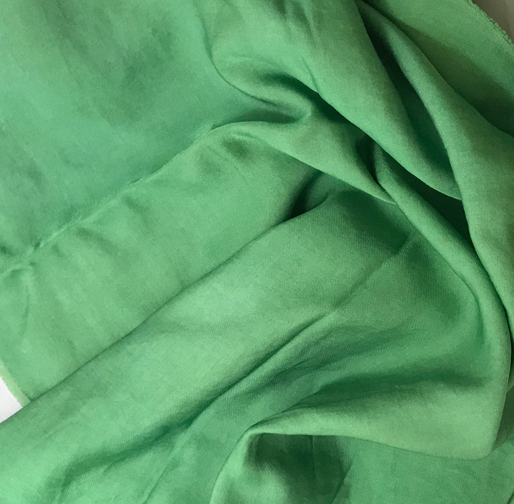 Spring Green - Hand Dyed Silk/Cotton Sateen