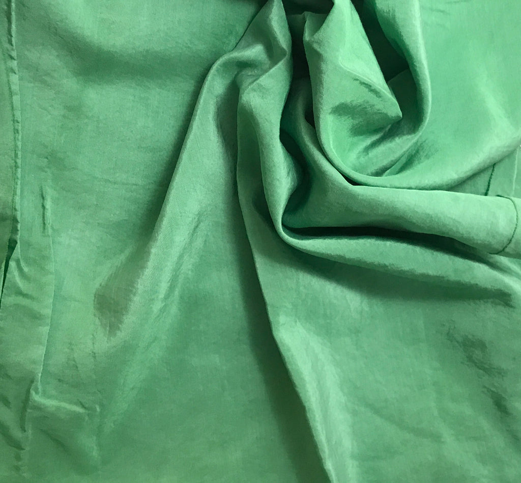 Spring Green - Hand Dyed Silk/ Cotton Habotai