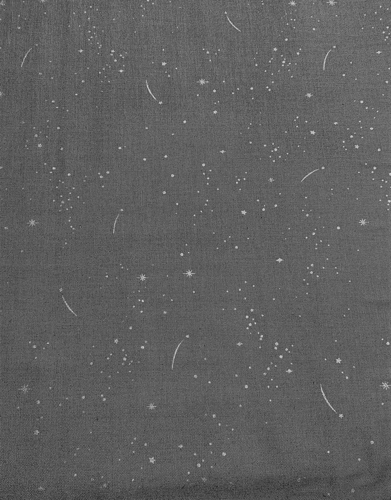 Shooting Stars Gray - Lucky Charms Basics - Figo Cotton Fabrics