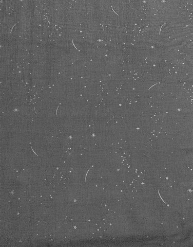 Shooting Stars Gray - Lucky Charms Basics - Figo Cotton Fabrics