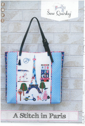 A Stitch in Paris Tote Bag Pattern - Sew Quirky