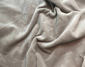 Taupe Brown  - Hand Dyed Cotton Velveteen