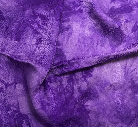 Violet Purple Pebbles - Hand Dyed Silk Jacquard (45")