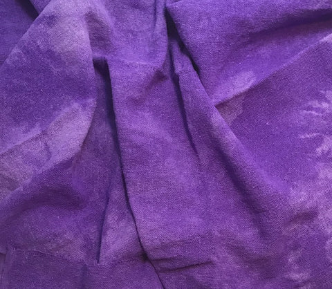 Violet Purple - Hand Dyed Poplin Gauze Silk Noil