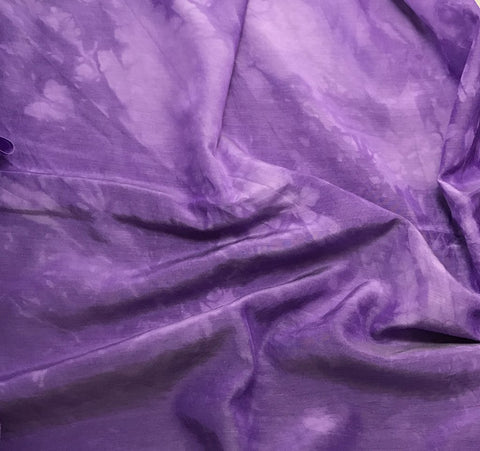 Violet Purple - Hand Dyed Silk/ Cotton Habotai