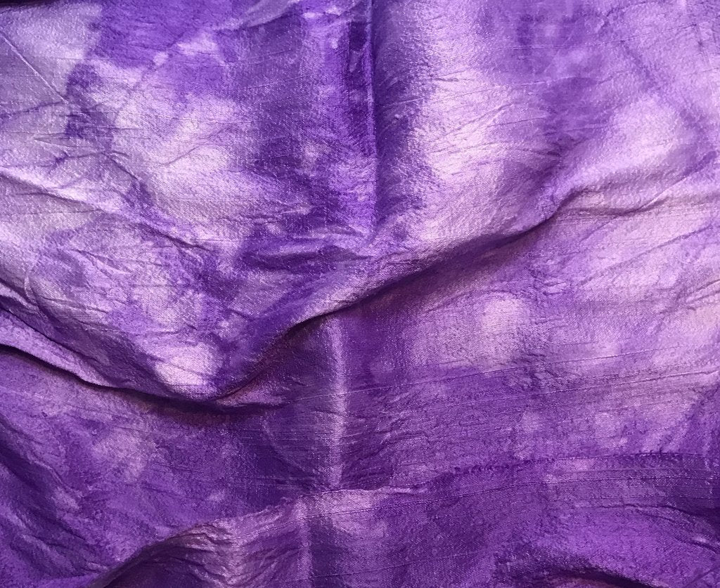 Violet - Hand Dyed Silk Dupioni