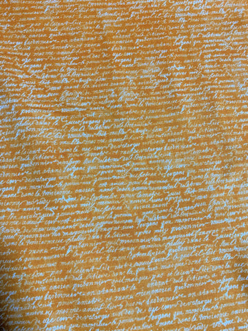 Wicked Words on Orange- Wicked - by Nina Djuric for Northcott Fabrics