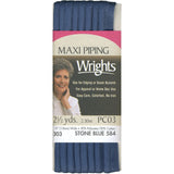 Wrights Maxi Piping Bias Tape, 2.5 Yards x 1/2" (9 Colors to choose from)