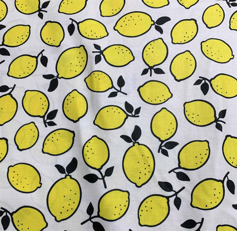 Yellow Lemons - Squeeze - by Dana Willard for Figo Fabrics 100% Cotton Fabric