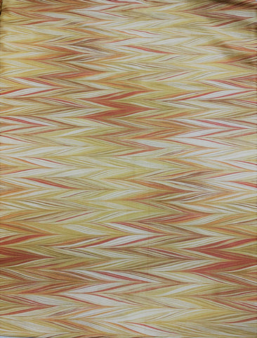 Boho Butterscotch Zig Zag Stripes - Art of Marbling - by Heather Fletcher for Northcott Cotton Fabric