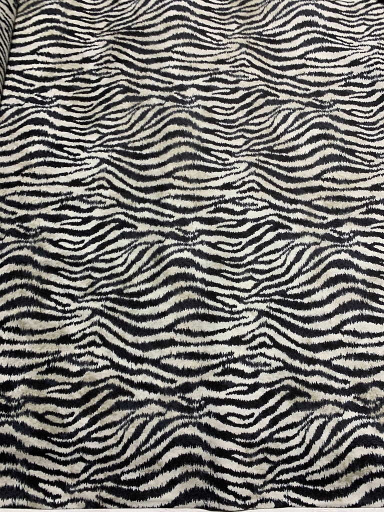 Savanna - Zebra Print Black/Cream - Northcott Cotton Fabric